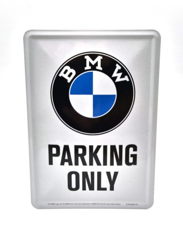BMW Parking only metal sign metal postcard board (10x14cm)