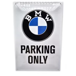 BMW Parking only metal sign (20x30 cm)