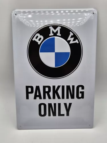 BMW Parking only metal sign (20x30 cm)