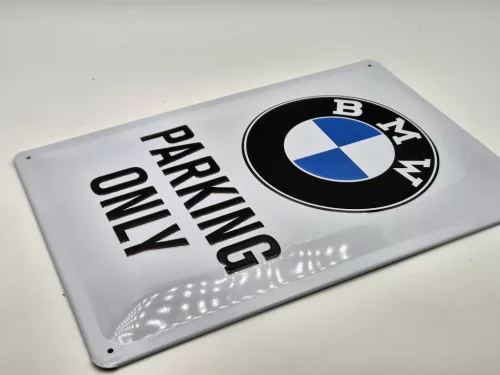 BMW Parking only metal sign (20x30 cm)