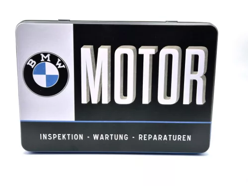 BMW Motor Service metal box storage container