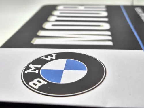 BMW Motor Service metal box storage container