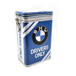 BMW Drivers only metal box storage container