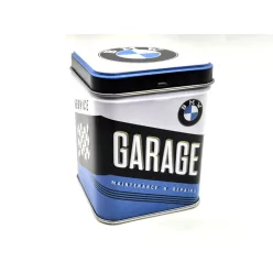 BMW Garage metal tea tin storage container