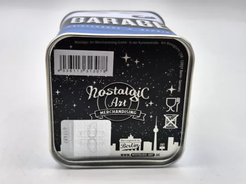 BMW Garage metal tea tin storage container