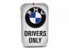 BMW Drivers only - white - metal candy box tin (40g)