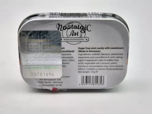 BMW Motorsport Tradition of Speed - metal candy box tin (15g)