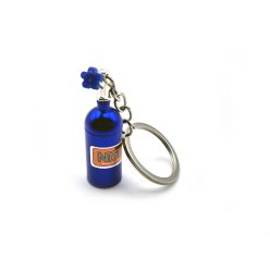 NOS nitro bottle - blue - keychain key holder