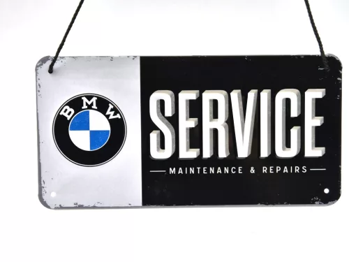 BMW Service hanging metal sign metal plate (20x10cm)