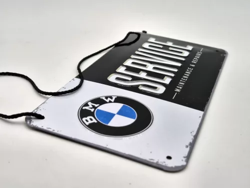 BMW Service hanging metal sign metal plate (20x10cm)