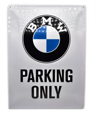 BMW Parking only metal sign (30x40cm)