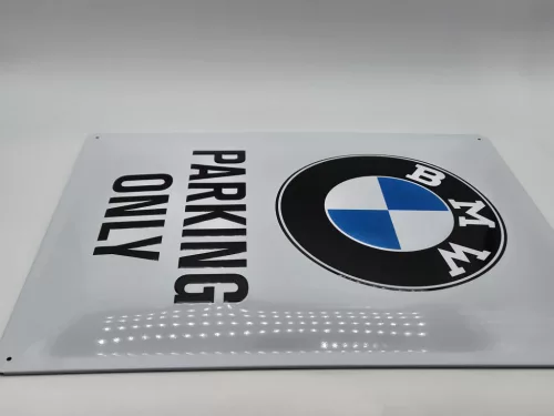 BMW Parking only metal sign (30x40cm)