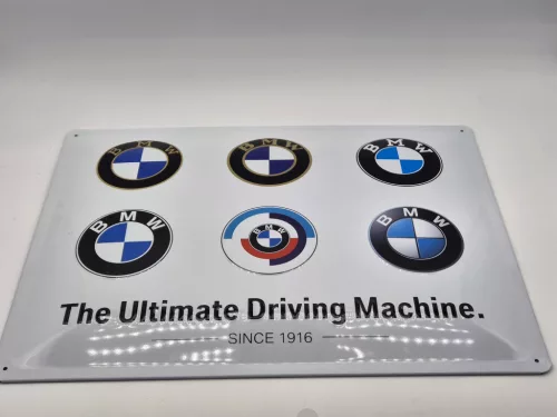 BMW The Ultimate Driving Machine - metal poster metal sign (40x30cm)