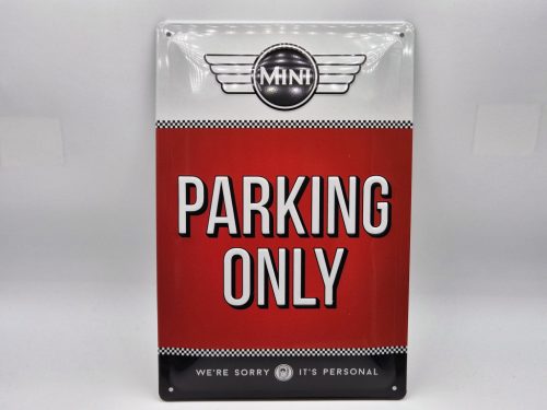 MINI Parking only metal poster metal sign (20x30 cm)