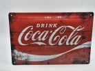 Drink Coca-Cola - metal poster metal sign (30x20 cm)