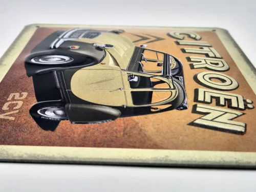 Citroen 2CV Duck - metal poster metal sign (20x15cm)