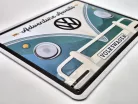 Volkswagen VW T1 Transporter - Adventure Awaits - metal poster metal sign (20x15cm)