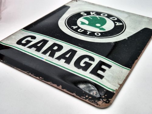 Skoda Garage - metal poster metal sign (15x20cm)