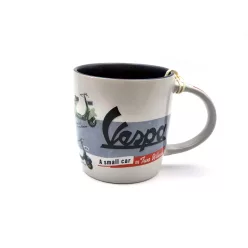 Vespa - A small car on two wheels - ceramic mug