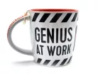 Warning - Genius at work - ceramic mug