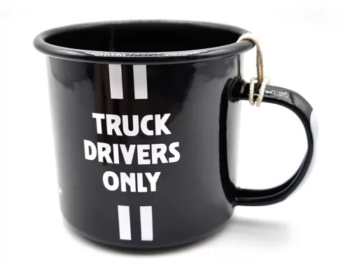 Mercedes Benz - Truck drivers only - Quality lasts longer - metal mug