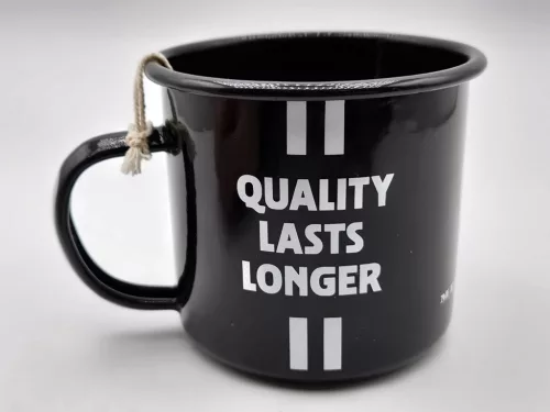 Mercedes Benz - Truck drivers only - Quality lasts longer - metal mug