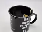 Mercedes Benz - Truck drivers only - Quality lasts longer - metal mug