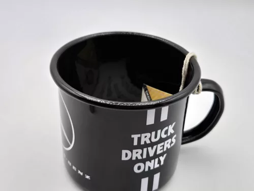Mercedes Benz - Truck drivers only - Quality lasts longer - metal mug