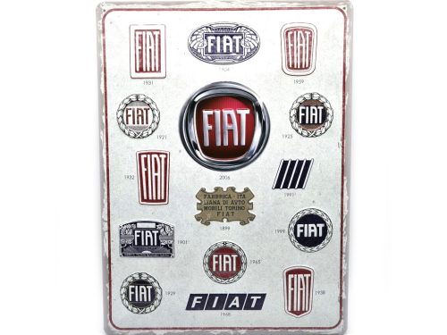 Fiat Logo - metal poster metal sign (30x40cm)
