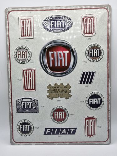 Fiat Logo - metal poster metal sign (30x40cm)