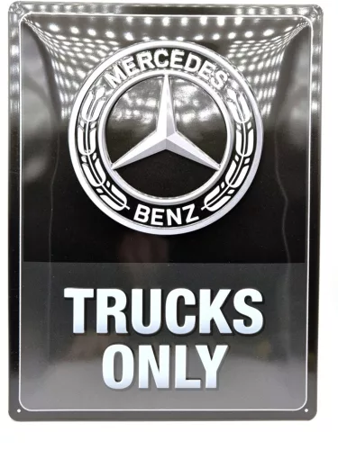 Mercedes-Benz - trucks only - metal poster metal sign (30x40cm)