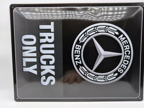 Mercedes-Benz - trucks only - metal poster metal sign (30x40cm)