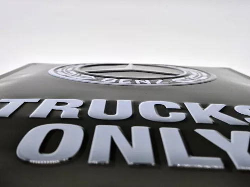 Mercedes-Benz - trucks only - metal poster metal sign (30x40cm)