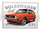 Volkswagen Golf GTI - metal poster metal sign v
