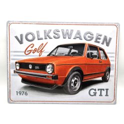 Volkswagen Golf GTI - metal poster metal sign v