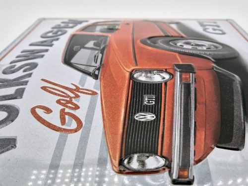 Volkswagen Golf GTI - metal poster metal sign v