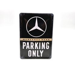   Mercedes Parking Only - metal sign metal postcard board (10x14cm)