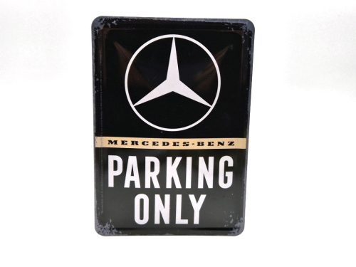 Mercedes Parking Only - metal sign metal postcard board (10x14cm)