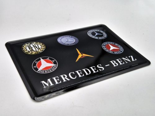 Mercedes Logo retro metal poster metal postcard sign (14x10cm)