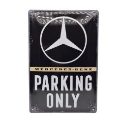 Mercedes Parking Only metal sign (20x30 cm)