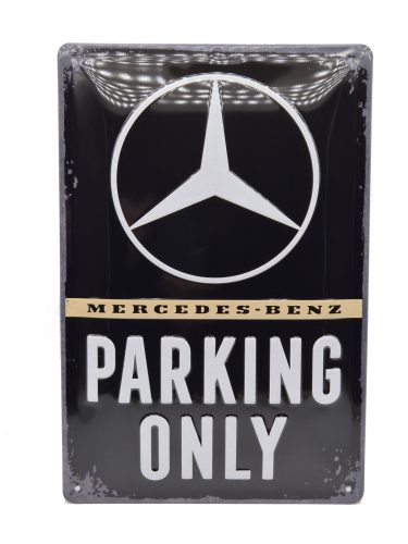 Mercedes Parking Only metal sign (20x30 cm)