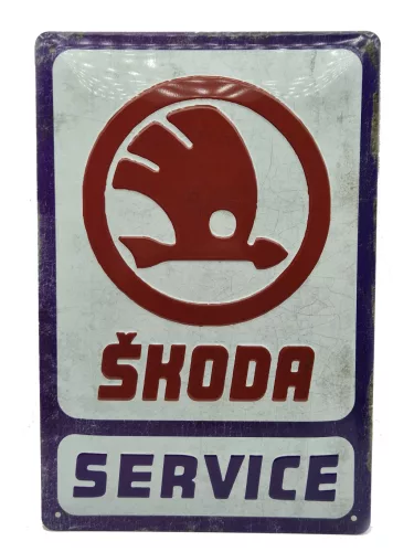 Skoda Service metal poster metal sign (20x30 cm)