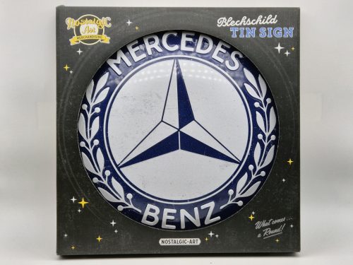 Mercedes metal round sign - metal poster metal (35cm)