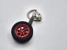 1:18 scale AUTOart wheel keychain - red
