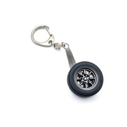 1:18 scale AUTOart wheel keychain - black