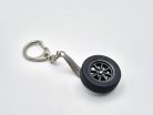1:18 scale AUTOart wheel keychain - black