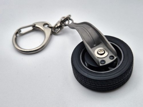 1:18 scale AUTOart wheel keychain - black