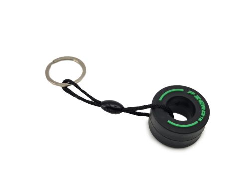 F1 Formula 1 tire – keychain – green