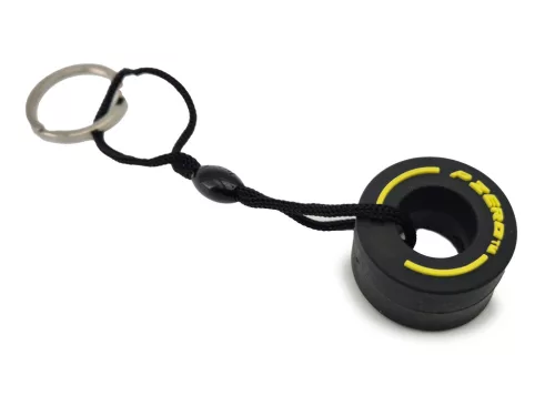 F1 Formula 1 tire – keychain – yellow