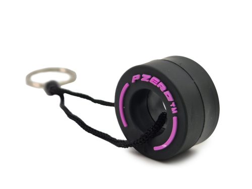 F1 Formula 1 tire – keychain – pink